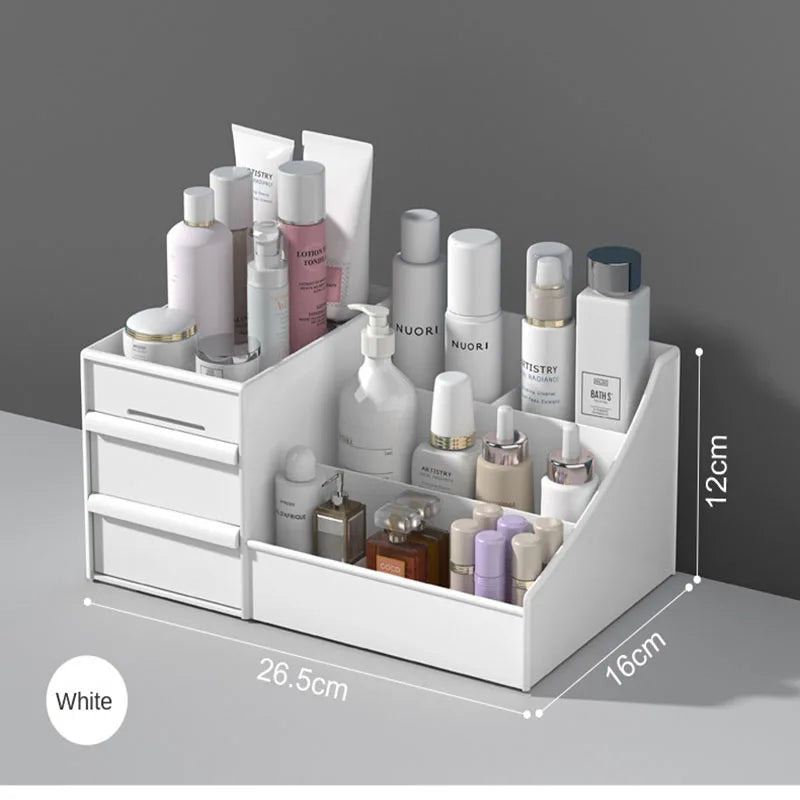 Schubladen-Organizer für Kosmetik – Platzsparende Aufbewahrungsbox für Hautpflegeprodukte, Schreibtisch, Schminktisch und Schreibwaren