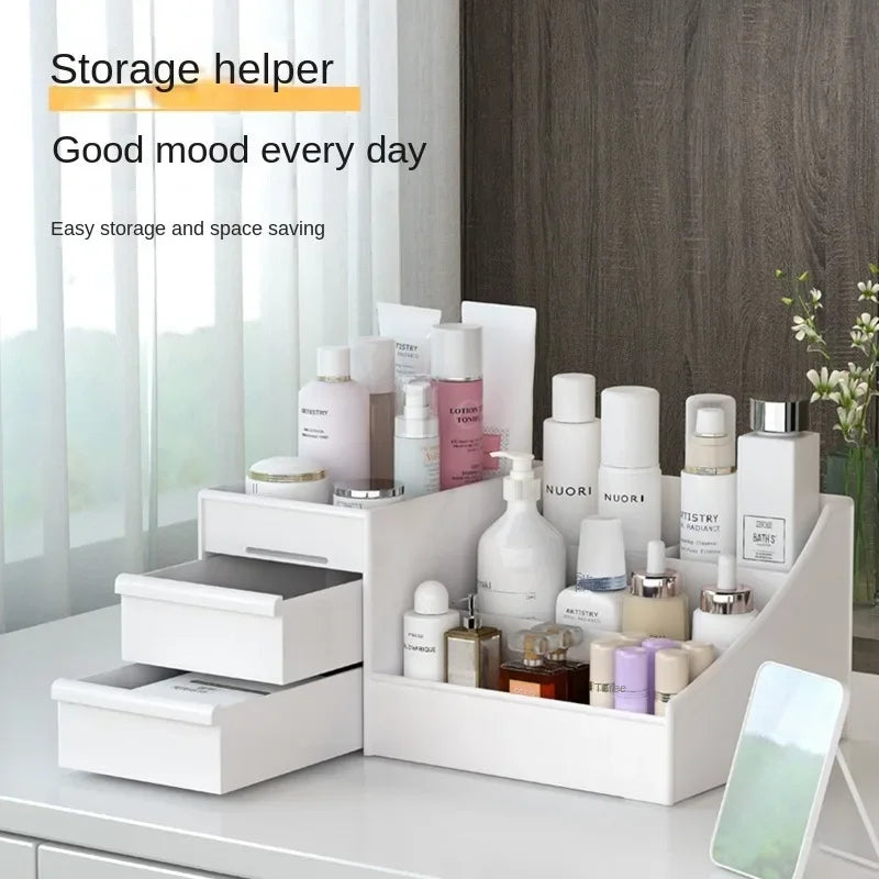 Schubladen-Organizer für Kosmetik – Platzsparende Aufbewahrungsbox für Hautpflegeprodukte, Schreibtisch, Schminktisch und Schreibwaren