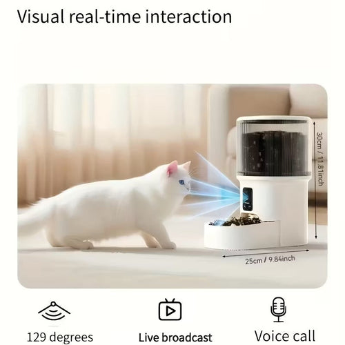 Automatic Pet Feeder with Camera and WiFi Control